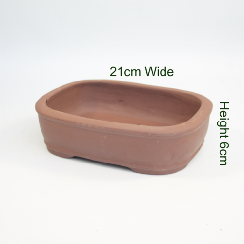 8 Inch Unglazed Bonsai Pot Number 3 available to buy online from All Things Bonsai Sheffield Yorkshire with free UK delivery
