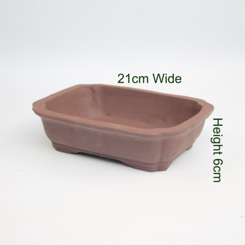 8 Inch Unglazed Bonsai Pot Number 7 available to buy online from All Things Bonsai Sheffield Yorkshire with free UK delivery