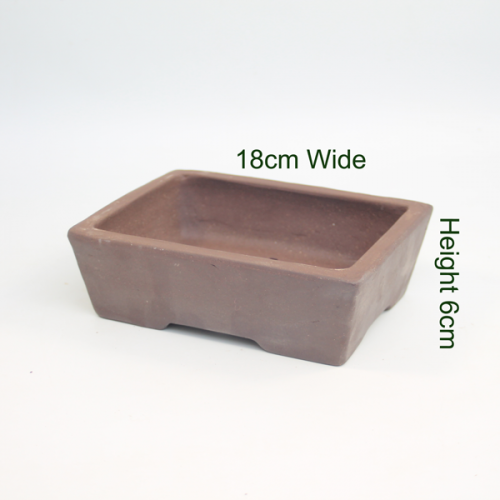 8 Inch Unglazed Bonsai Pot Number 2 available to buy online from All Things Bonsai Sheffield Yorkshire with free UK delivery