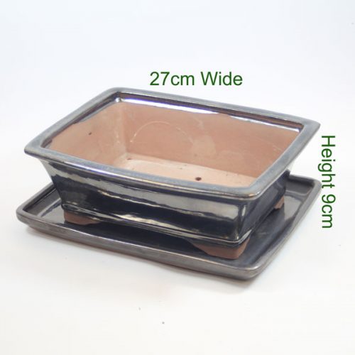 Bonsai Tree Pot Glazed available to buy onliine from All Things Bonsai Sheffield Yorkshire with free UK delivery