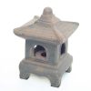 Ceramic Oriental Lantern Mini Grey available on buy online from All Things Bonsai Sheffield Yorkshire with free UK delivery
