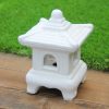 Ceramic Oriental Lantern Mini White available on buy online from All Things Bonsai Sheffield Yorkshire with free UK delivery