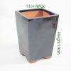 Cascade Bonsai Pot Black Glazed available to buy online from All Things Bonsai Sheffield Yorkshire with free UK delivery