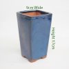 Cascade Bonsai Pot Blue Rectangle Small available to buy online from All Things Bonsai Sheffield Yorkshire with free UK delivery