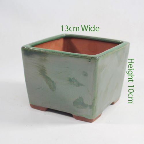 Cascade Bonsai Pot Green code FS29 Small available to buy online from All Things Bonsai Sheffield Yorkshire with free UK delivery