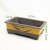 Painted Brown Glazed Bonsai Pot code Z10 Small available to buy online from All Things Bonsai Sheffield Yorkshire with free UK delivery