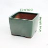 Cascade Bonsai Pot Green code S20 Small available to buy online from All Things Bonsai Sheffield Yorkshire with free UK delivery