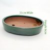 Glazed Bonsai Pot code 058 Medium Green available to buy online from All Things Bonsai Sheffield Yorkshire with free UK delivery