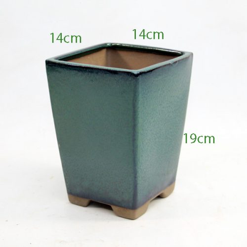 Cascade Bonsai Pot Green code S65 available to buy from All Things Bonsai Sheffield Yorkshire with free UK delivery