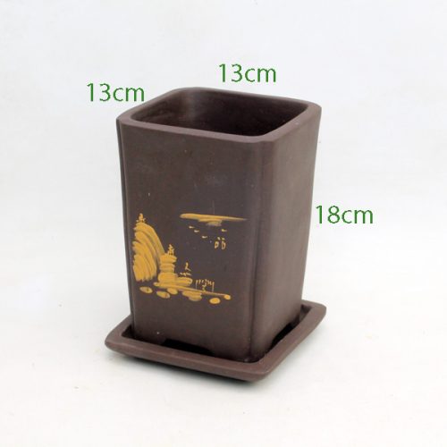 Cascade Painted Bonsai Pot code 136288B available to buy from All Things Bonsai Sheffield Yorkshire with free UK delivery