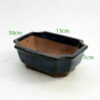 5 Inch Glazed Bonsai Pot Blue Rectangle available to buy from All Things Bonsai Sheffield Yorkshire with free UK delivery