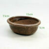 5 Inch Glazed Bonsai Pot Bronze Oval available to buy from All Things Bonsai Sheffield Yorkshire with free UK delivery