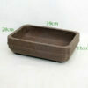 Unglazed Bonsai Pot code UK8 Small available to buy from All Things Bonsai Sheffield Yorkshire with free UK delivery