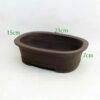 Unglazed Bonsai Pot code KH3 Small available to buy from All Things Bonsai Sheffield Yorkshire with free UK delivery