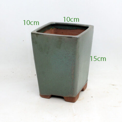 Cascade Bonsai Pot code S664 Green Small available to buy from All Things Bonsai Sheffield Yorkshire with free UK delivery