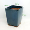 Cascade Bonsai Pot Blue code S664 Large available to buy from All Things Bonsai Sheffield Yorkshire with free UK delivery