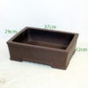 Unglazed Bonsai Pot code KN64 available to buy online from All Things Bonsai Sheffield Yorkshire with free UK delivery