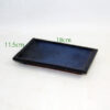 Blue Ceramic Rectangular Bonsai Tray 18cm available to buy online from All Things Bonsai Sheffield Yorkshire with free UK delivery