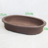 Unglazed Bonsai Pot code KH26 Large