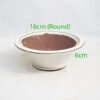 Glazed Bonsai Pot code R54 Cream Small