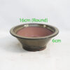 Glazed Bonsai Pot code R54 Taupe Small