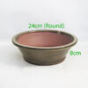 Glazed Bonsai Pot code R54 Taupe Large
