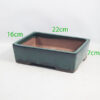 Glazed Bonsai Pot code G109 Green Small
