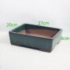 Glazed Bonsai Pot code G109 Green Medium